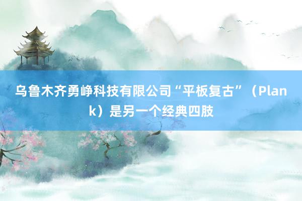 乌鲁木齐勇峥科技有限公司“平板复古”（Plank）是另一个经典四肢